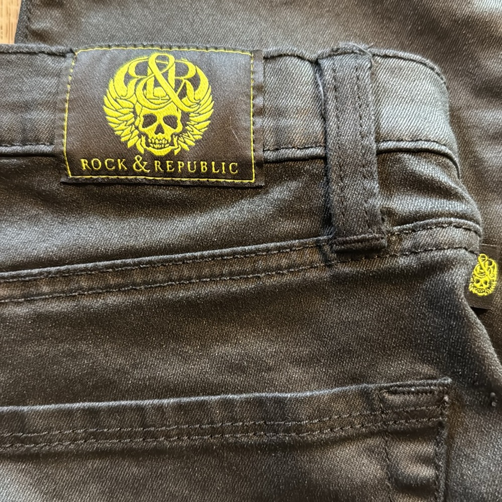ROCK & REPUBLIC Banshee glow jeans-size 10 - Picture 3 of 13